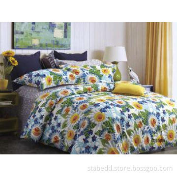 Sunflower Summer Use Floral Bedding Sets , Luxury Home Bedd